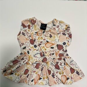 Cynthia Rowley Cream Floral Pumpkin Baby Top